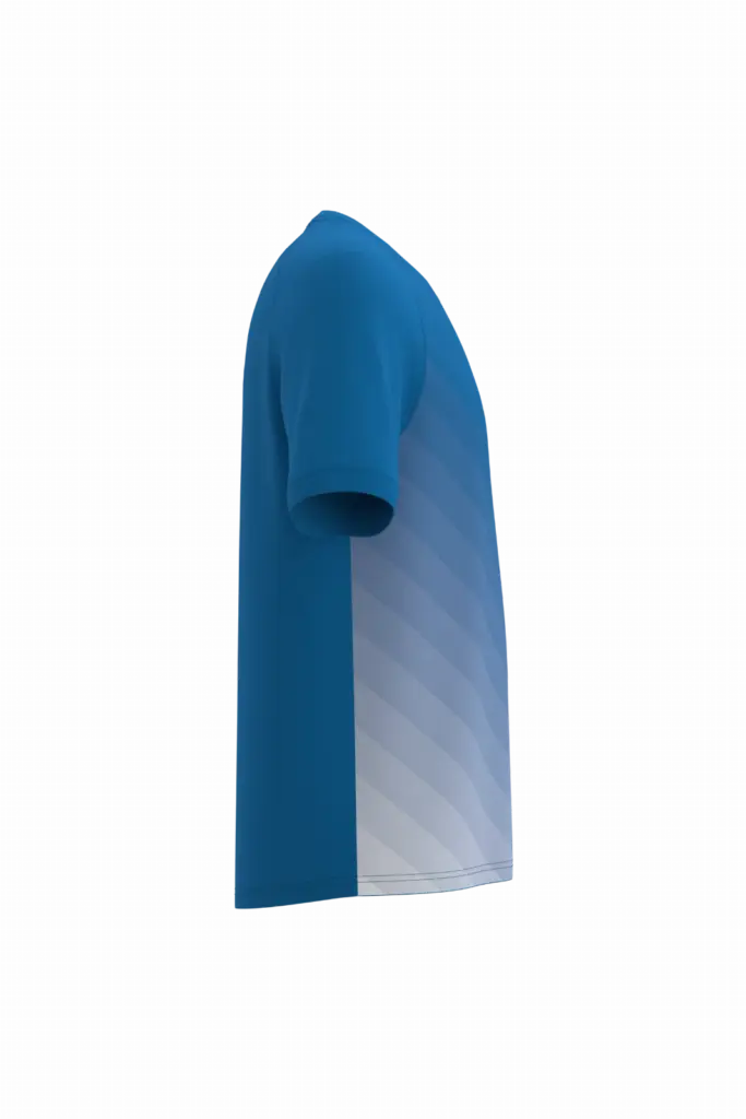 Sport-t-shirt van gesublimeerd polyester uniseks, sporty royal blue — productfoto 8