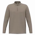 PA4049 - Uniseks outdoor-T-shirt met 1/4-rits en lange mouwen, sand