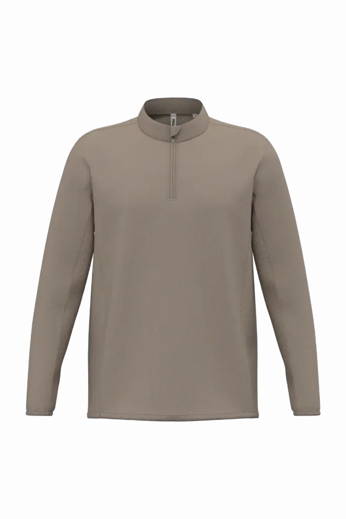 Outdoor-Langarmshirt mit 1/4-Reißverschluss bedruckbar