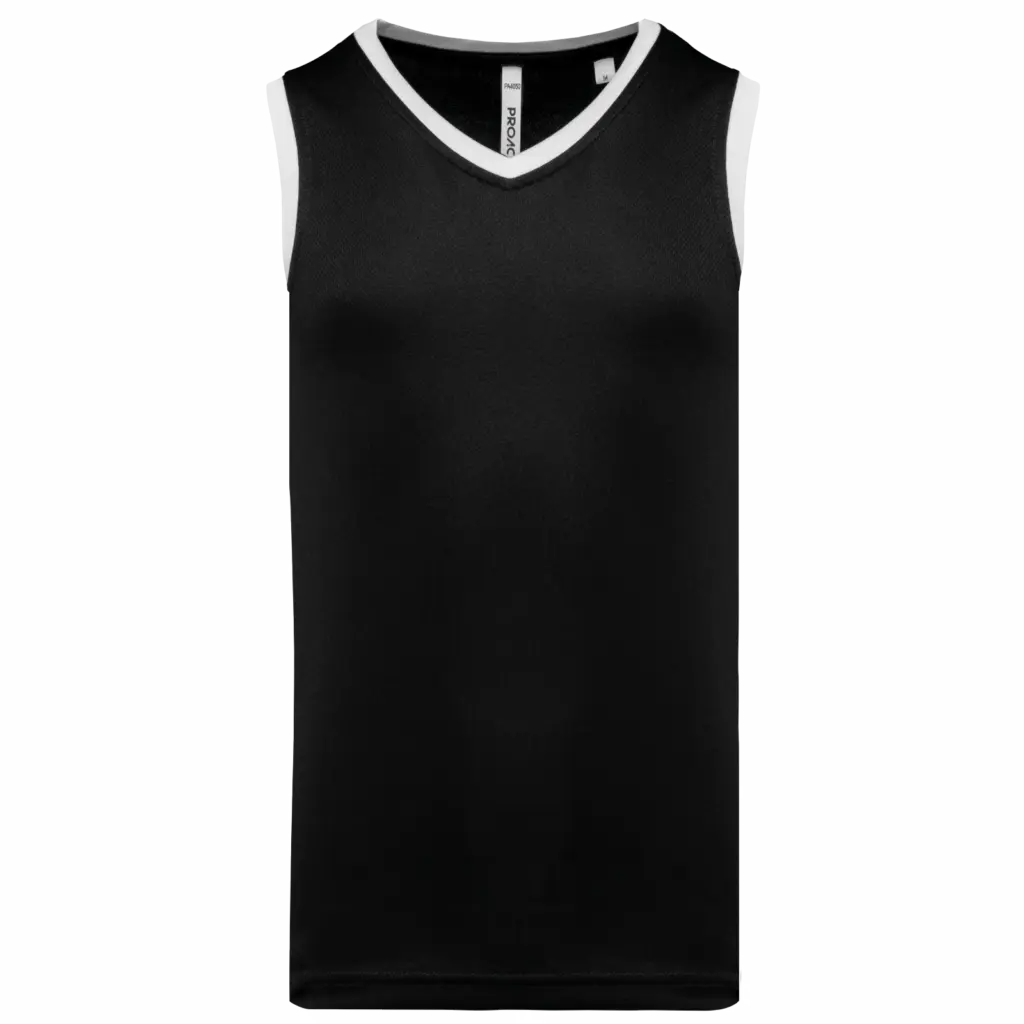 Basketballshirt PA4050 bedrucken V-Ausschnitt Birdseye S-4XL — Produktfoto 5