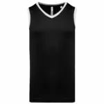 Basketbalshirt voor heren, black/white — productfoto 5