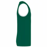 Basketbalshirt voor heren, dark green / white — productfoto 3