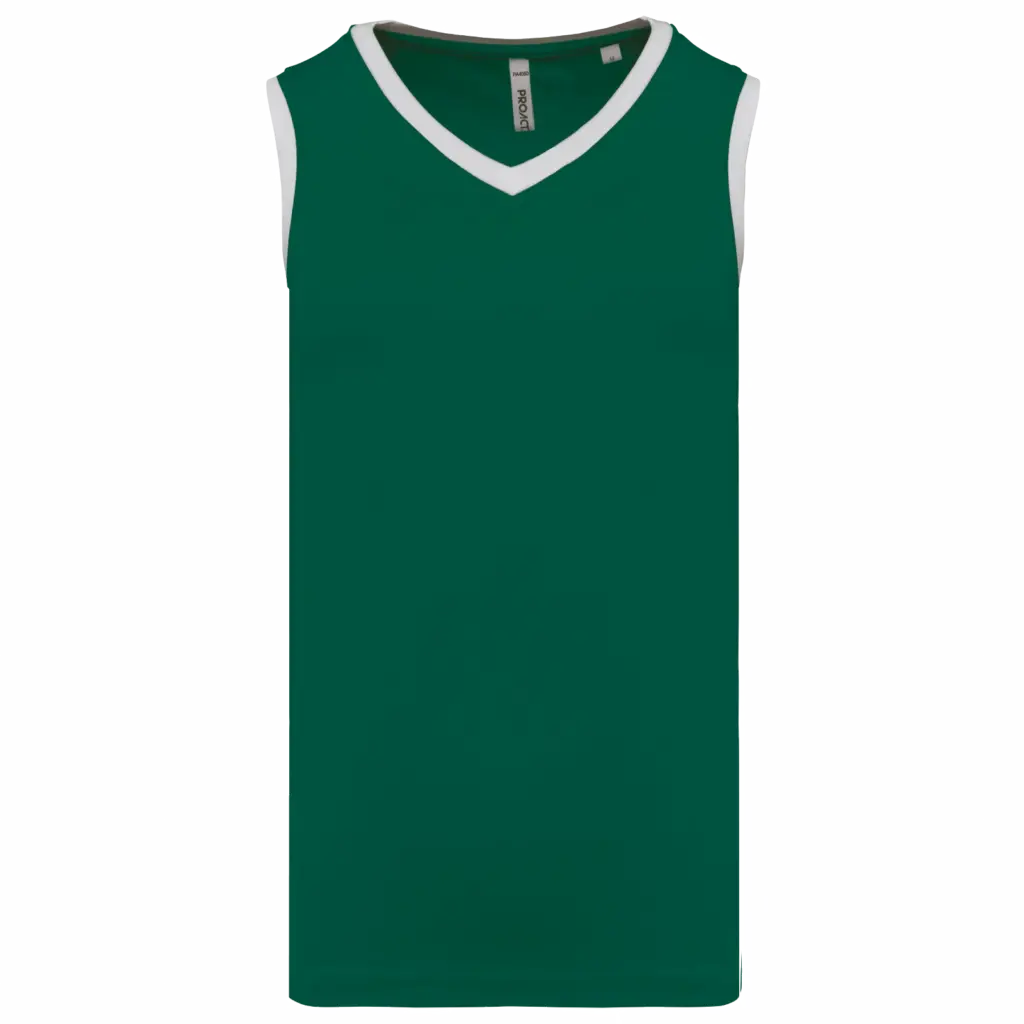 Basketballshirt PA4050 bedrucken V-Ausschnitt Birdseye S-4XL — Produktfoto 6