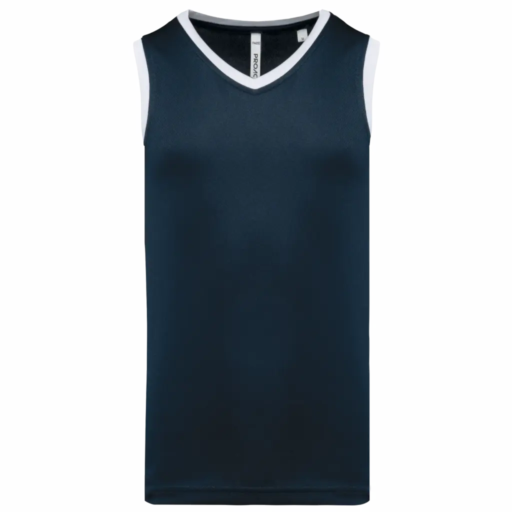 Basketballshirt PA4050 bedrucken V-Ausschnitt Birdseye S-4XL — Produktfoto 7