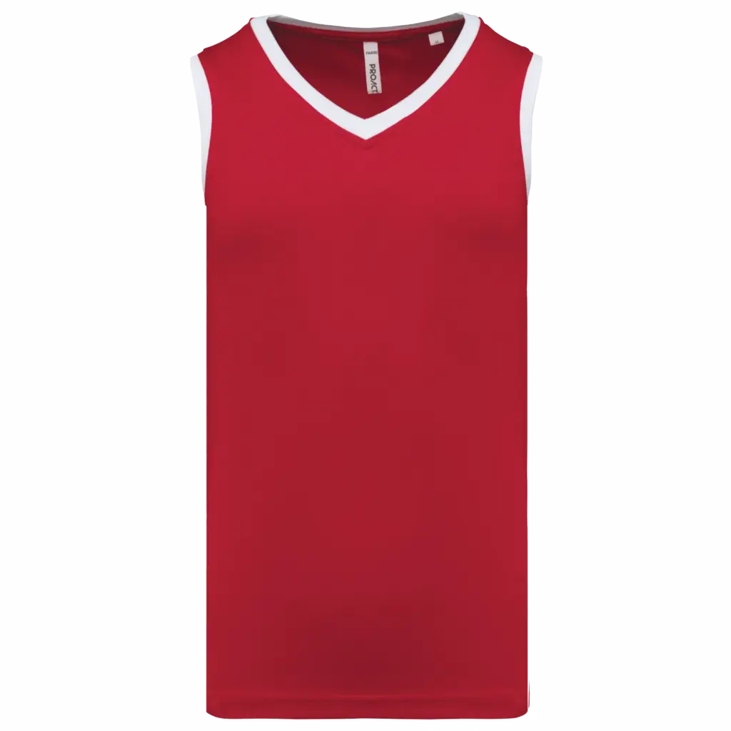 Basketballshirt PA4050 bedrucken V-Ausschnitt Birdseye S-4XL — Produktfoto 8