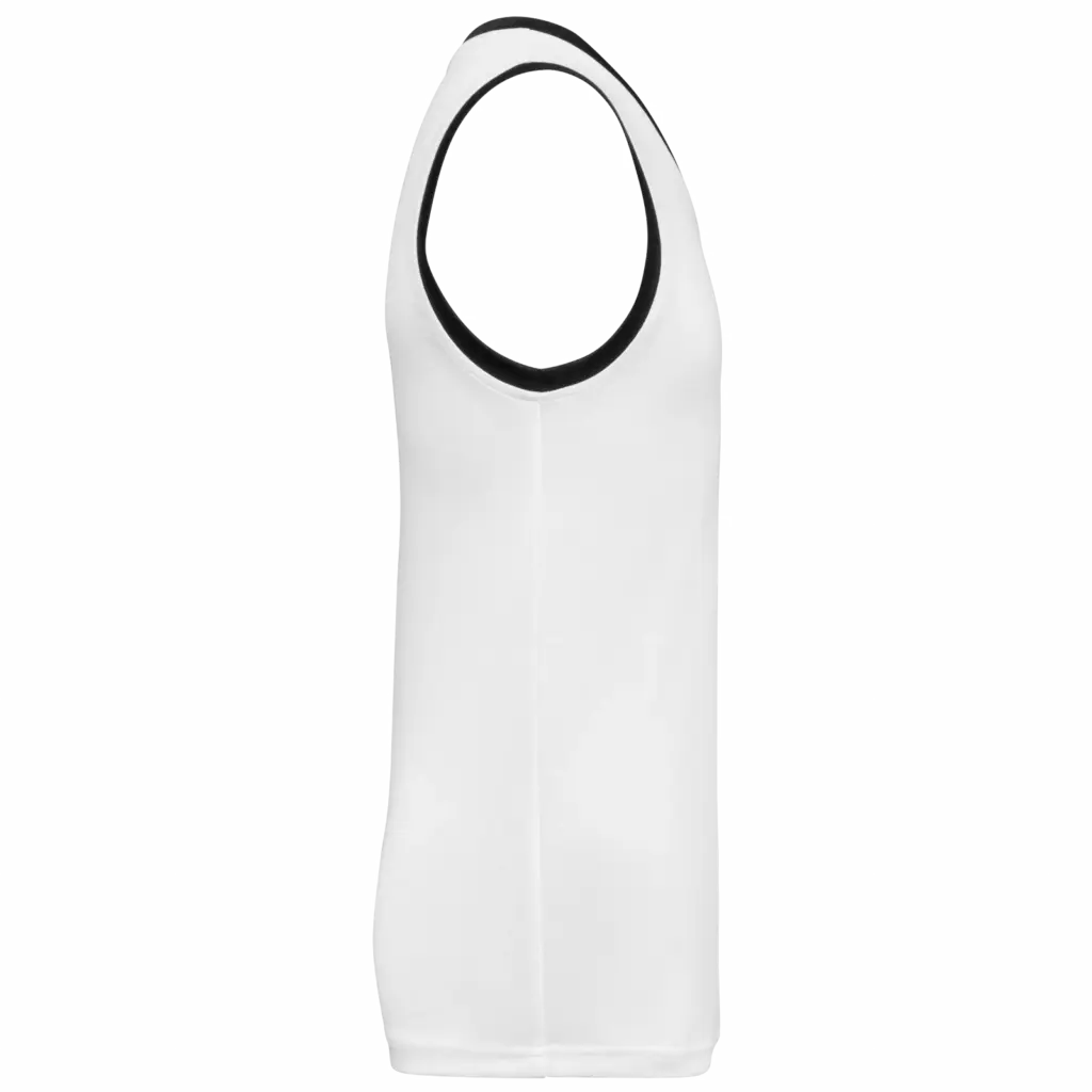 Basketbalshirt voor heren, white / black — productfoto 8