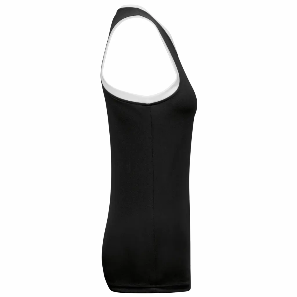 PS_PA4051-S_BLACK-WHITE - Hidalgo Basketbalshirt voor dames, black/white — productfoto 3