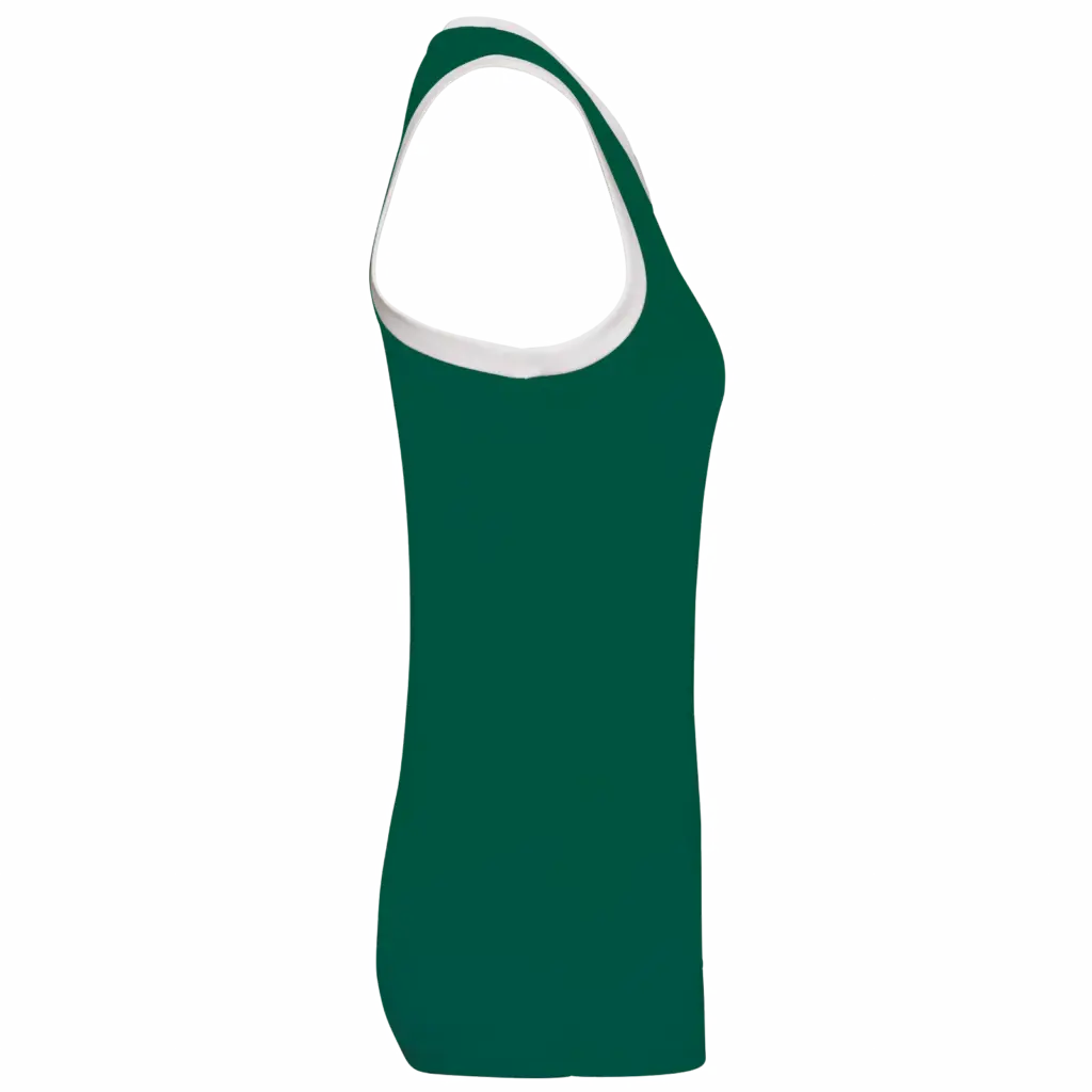 PS_PA4051-S_DARKGREEN-WHITE - Hidalgo Basketbalshirt voor dames, dark green / white — productfoto 4