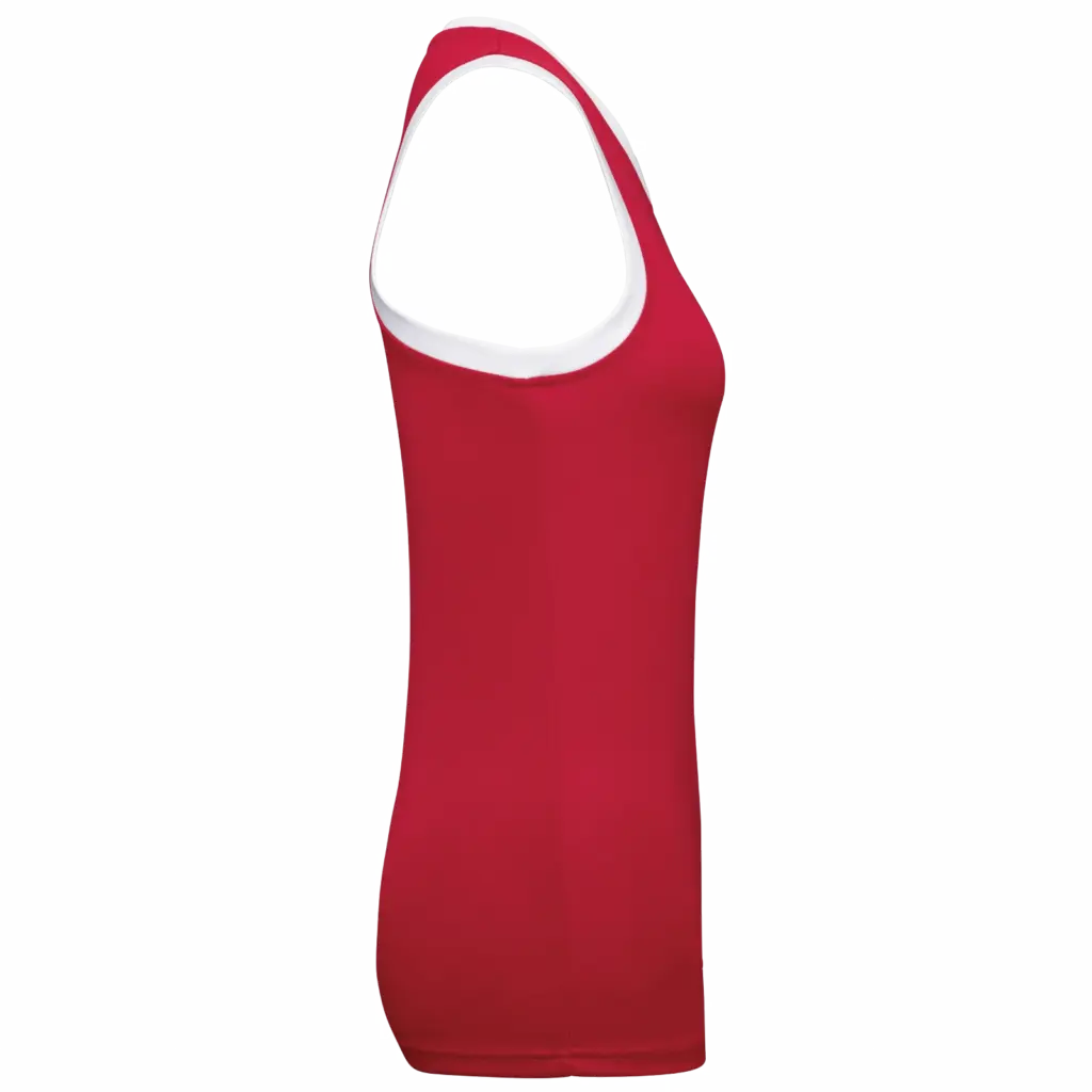 PS_PA4051-S_SPORTYRED-WHITE - Hidalgo Basketbalshirt voor dames, sporty red / white — productfoto 6