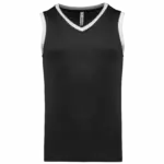 Basketbalshirt voor kinderen, black/white — productfoto 5