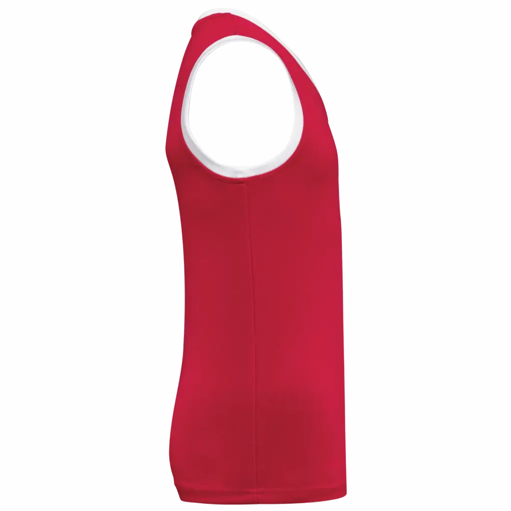 PS_PA4052-S_SPORTYRED-WHITE - Hidalgo Basketbalshirt voor kinderen, sporty red / white — productfoto 7