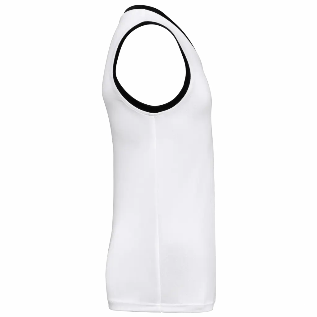 PS_PA4052-S_WHITE-BLACK - Hidalgo Basketbalshirt voor kinderen, white / black — productfoto 10