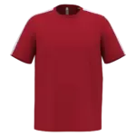 PA4055 - Uniseks tweekleurig teamwear T-shirt, sporty red / white — productfoto 5