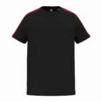PA4056 - Tweekleurig teamwear T-shirt voor kinderen, black / sporty red — productfoto 2
