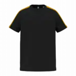 PA4056 - Tweekleurig teamwear T-shirt voor kinderen, black / sporty yellow — productfoto 3