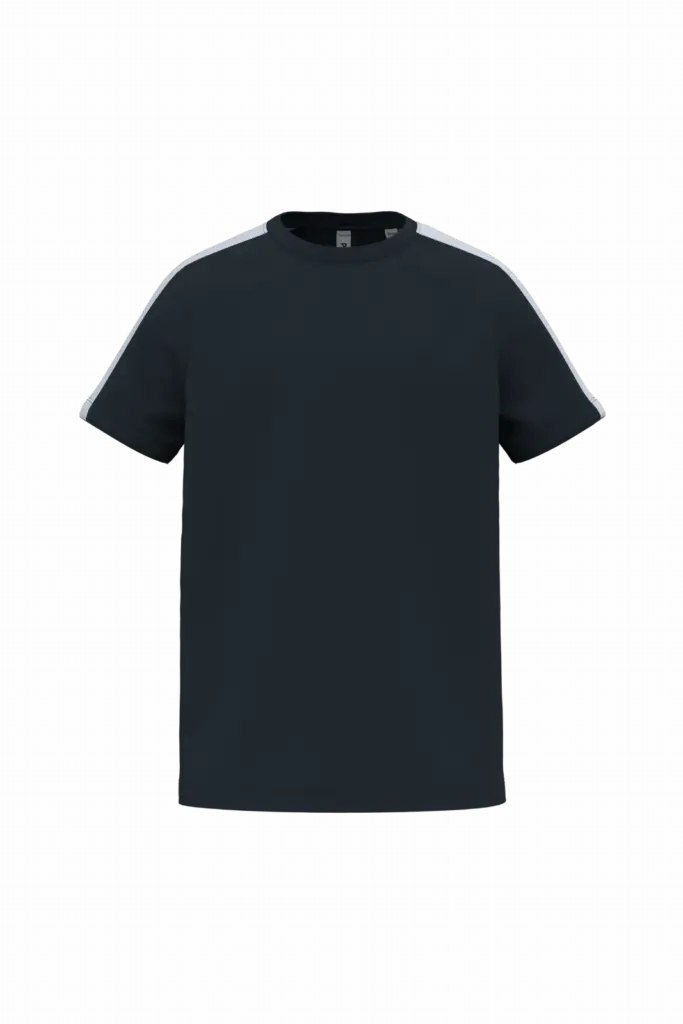 PA4056 - Tweekleurig teamwear T-shirt voor kinderen, navy / white — productfoto 4