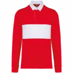 Rugbypolo Langarm PA429 bedrucken Jersey Baumwolle XS-5XL — Produktfoto 10