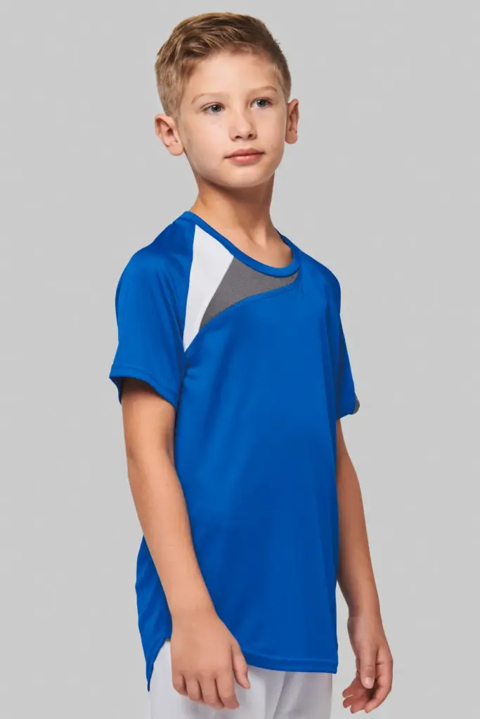 PA437_2022 - Hidalgo Multisport sport-T-shirt met korte mouwen voor kinderen — productfoto 3