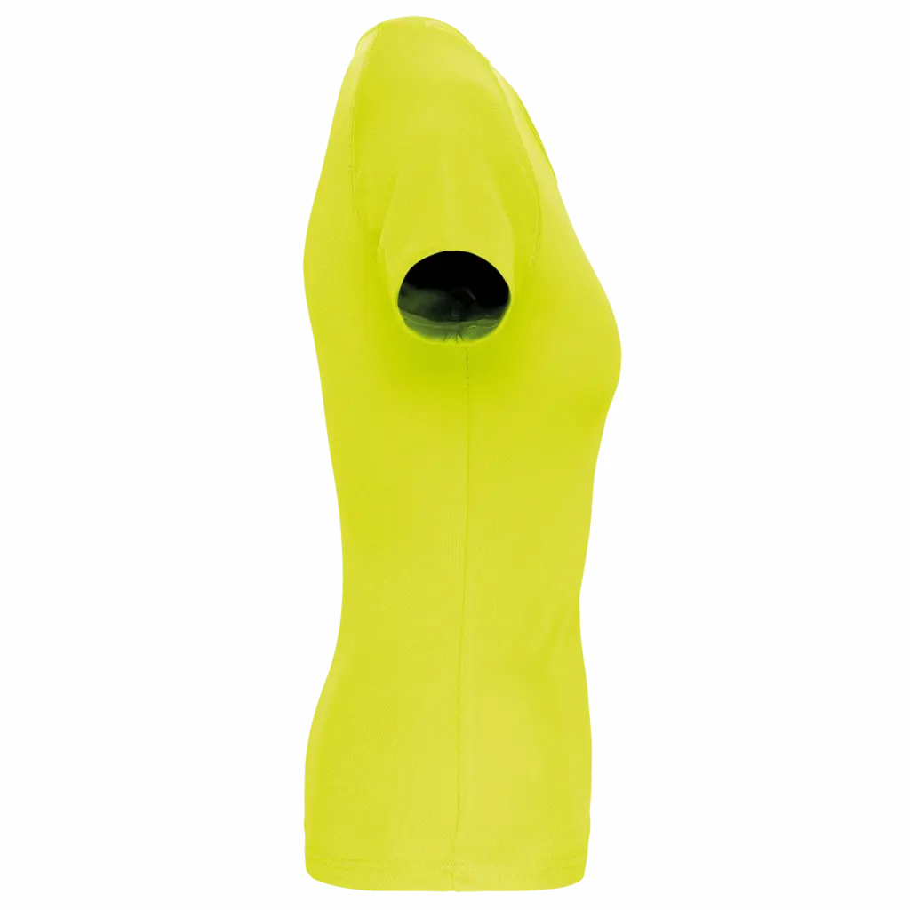 Functioneel damessportshirt, fluorescent yellow — productfoto 13