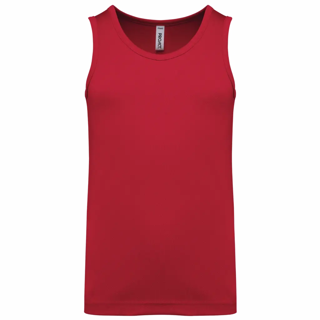 Sporttop voor kinderen, red — productfoto 7
