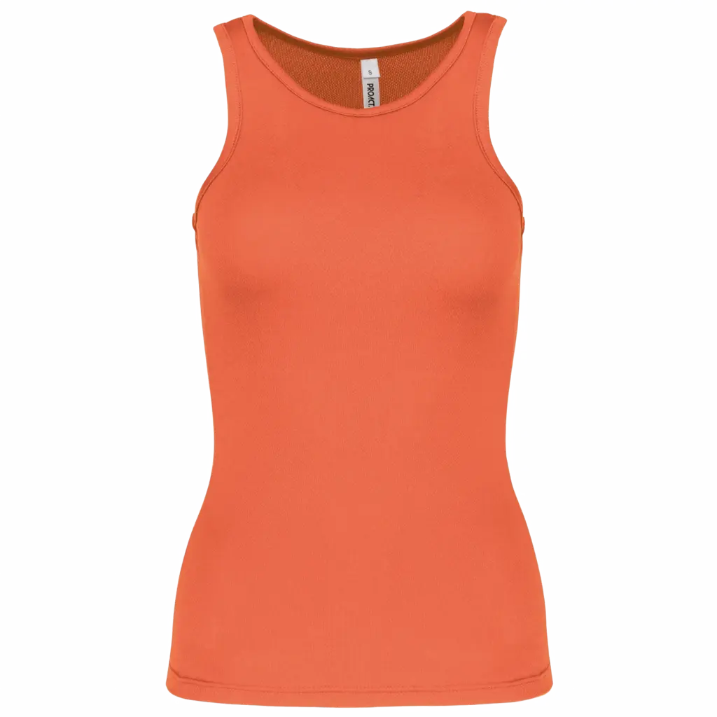 Damessporttop, fluorescent orange — productfoto 32
