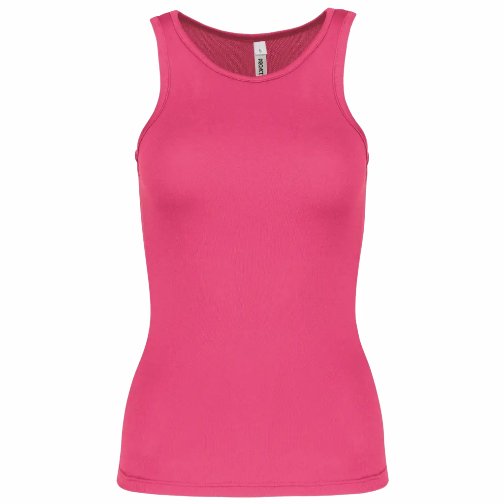 Damessporttop, fluorescent pink — productfoto 25