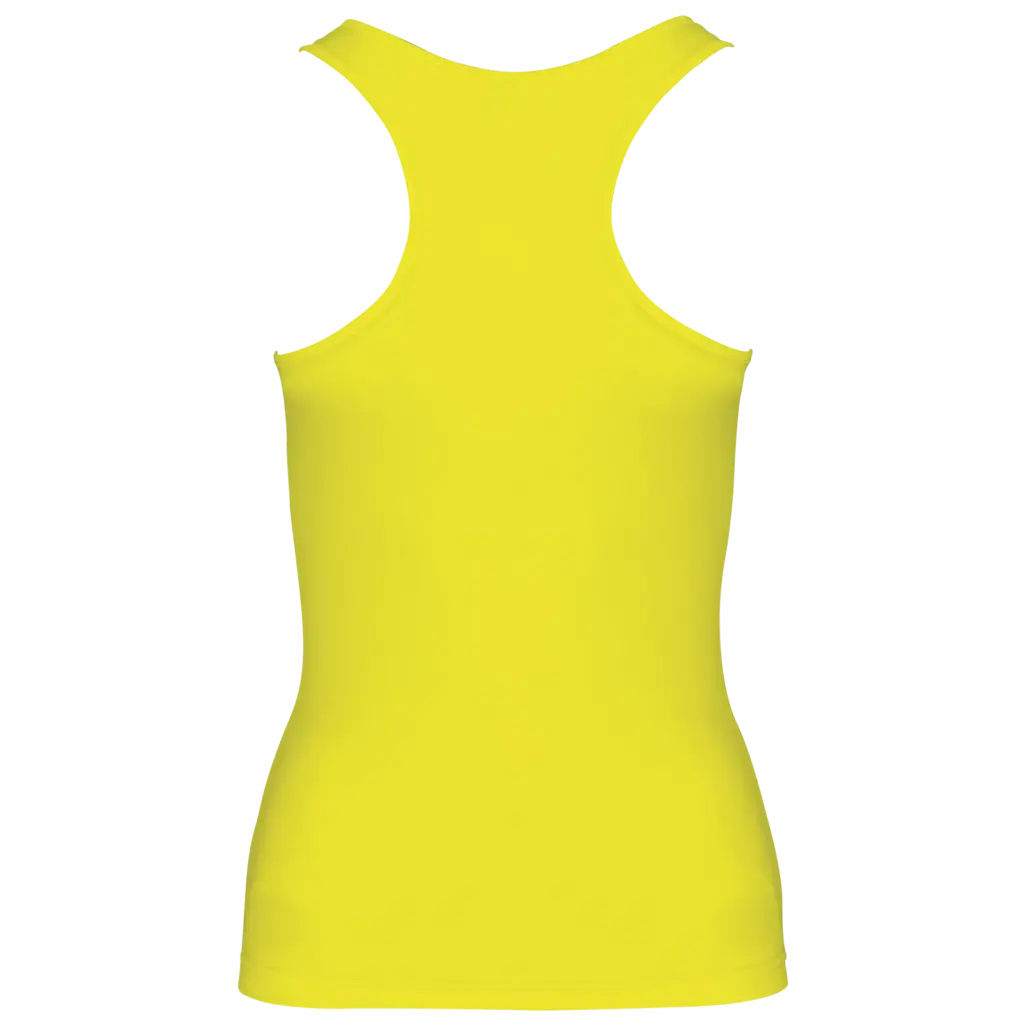 Damessporttop, fluorescent yellow — productfoto 38