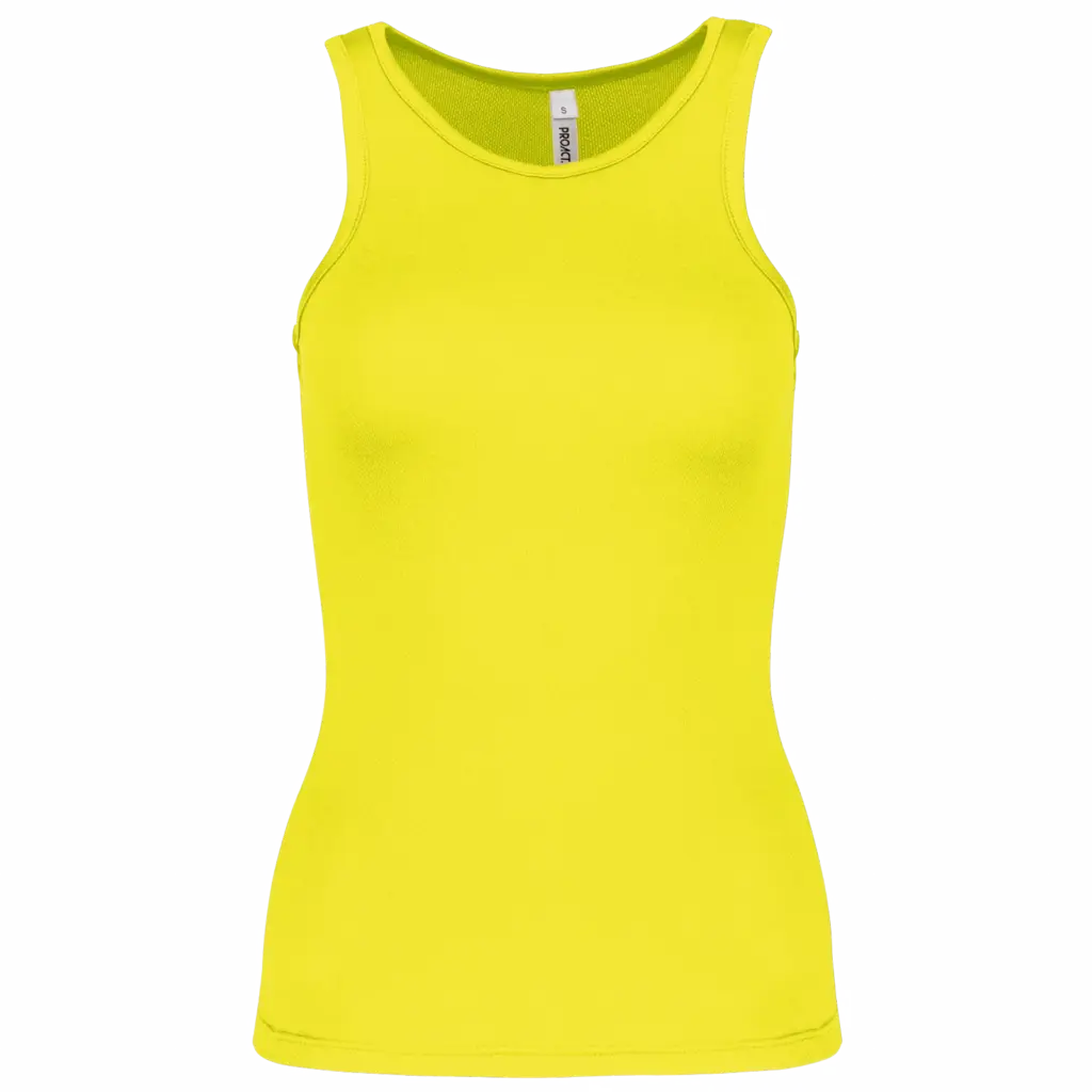Damessporttop, fluorescent yellow — productfoto 39