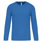 Herensportshirt Lange Mouwen, aqua blue — productfoto 5