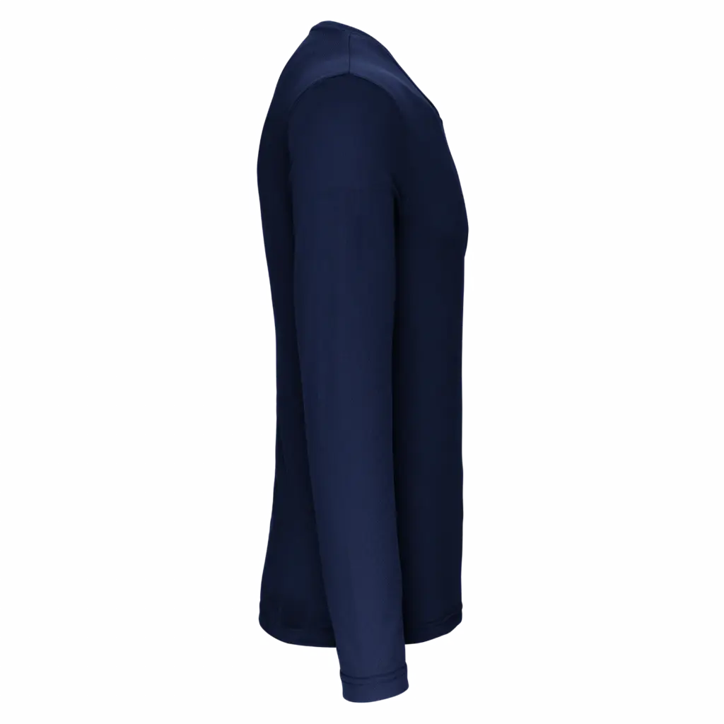 Herensportshirt Lange Mouwen, sporty navy — productfoto 10