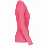 Damessportshirt Lange Mouwen, fluorescent pink — productfoto 5