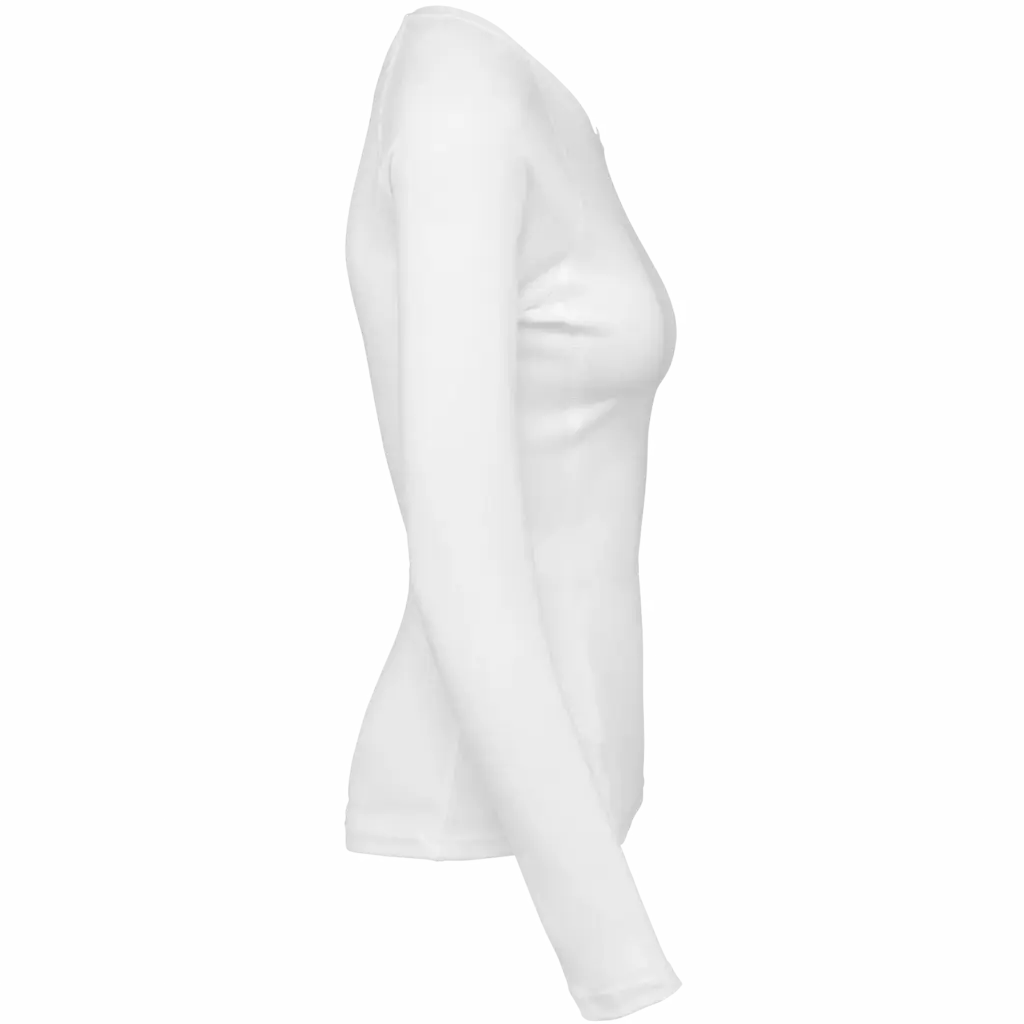 Damessportshirt Lange Mouwen, white — productfoto 11