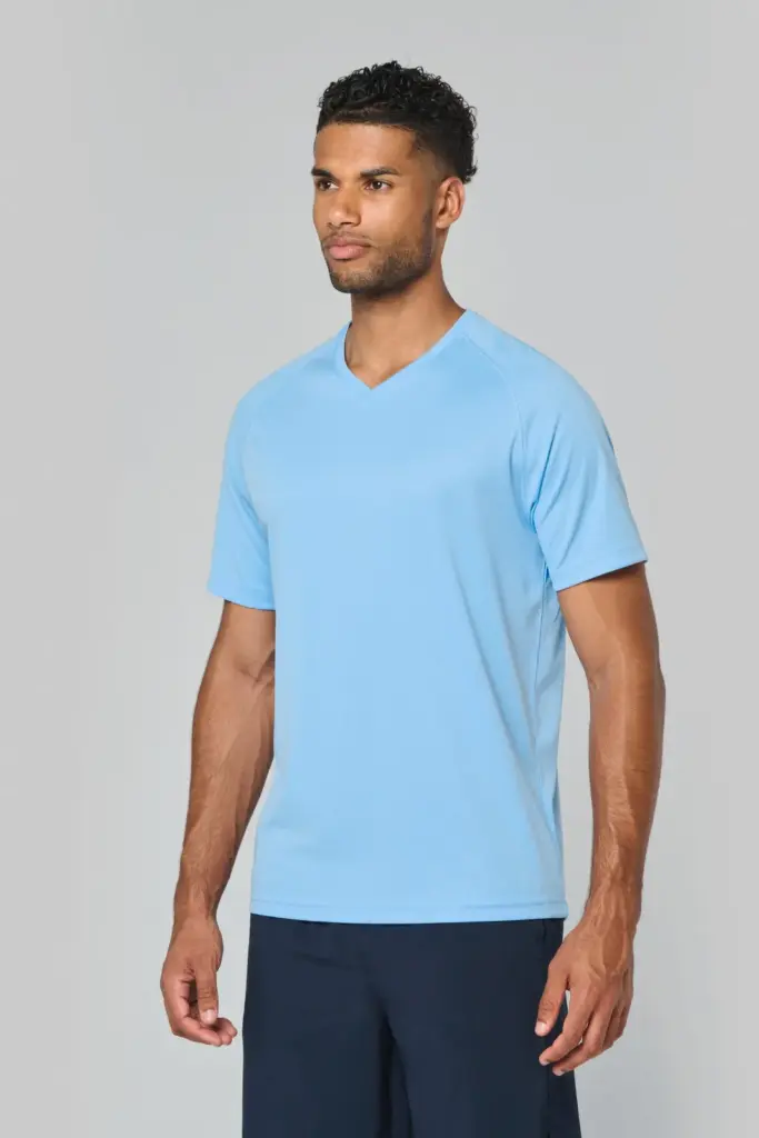 Heren-sport-T-shirt V-hals