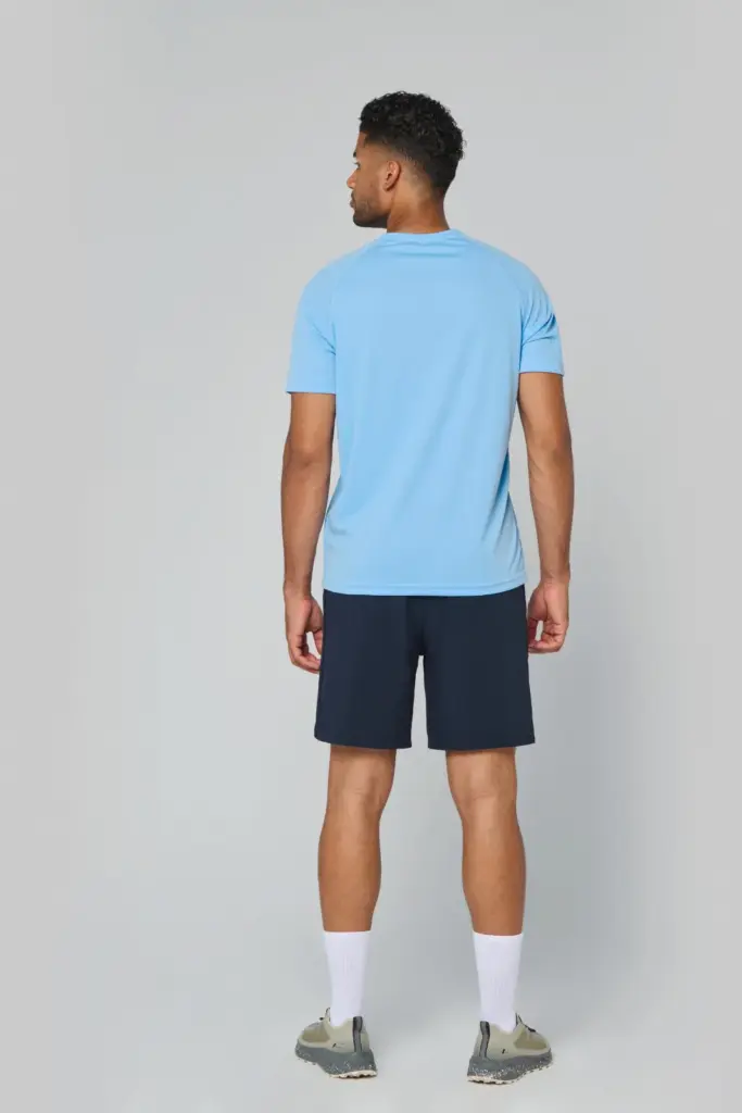 PA476-3_2025 - Sport Shirt ontwerpen Heren-sport-T-shirt V-hals — productfoto 3