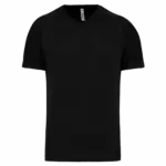 Heren-sport-T-shirt V-hals, black — productfoto 7