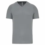 Heren-sport-T-shirt V-hals, fine grey — productfoto 8