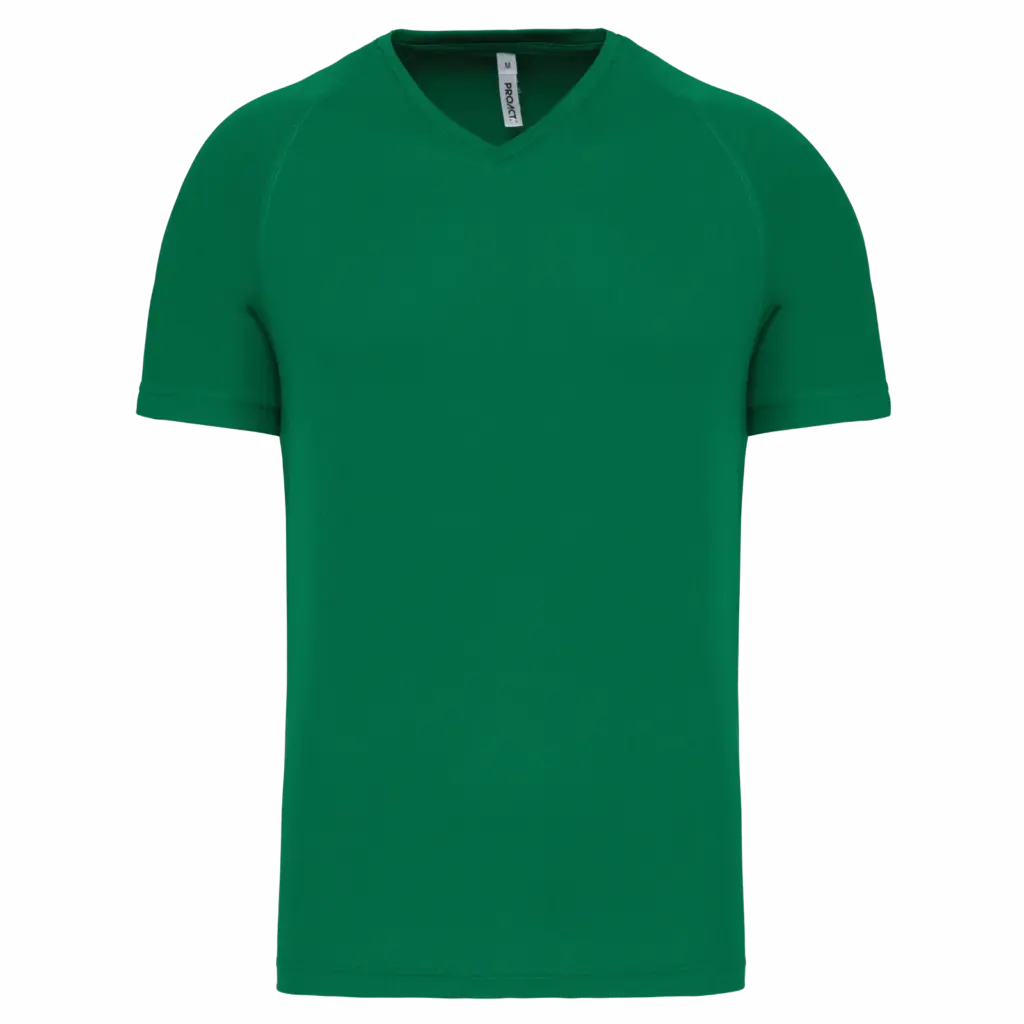 Heren-sport-T-shirt V-hals, kelly green — productfoto 12