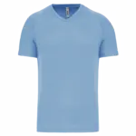 Heren-sport-T-shirt V-hals, sky blue — productfoto 15