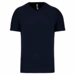 Heren-sport-T-shirt V-hals, sporty navy — productfoto 16
