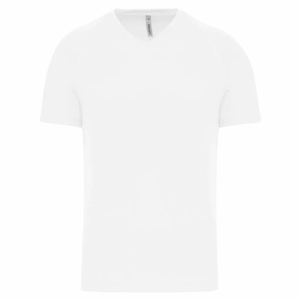 Heren-sport-T-shirt V-hals, white — productfoto 19