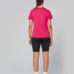 Dames sport-T-shirt V-hals — productfoto 2
