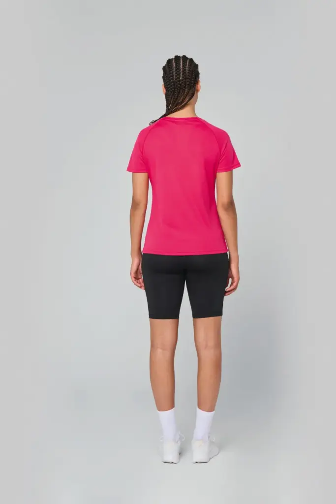 Dames sport-T-shirt V-hals — productfoto 2