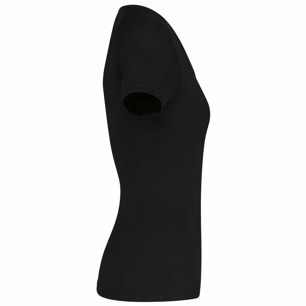 Dames sport-T-shirt V-hals, black — productfoto 6