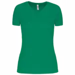 Dames sport-T-shirt V-hals, kelly green — productfoto 12