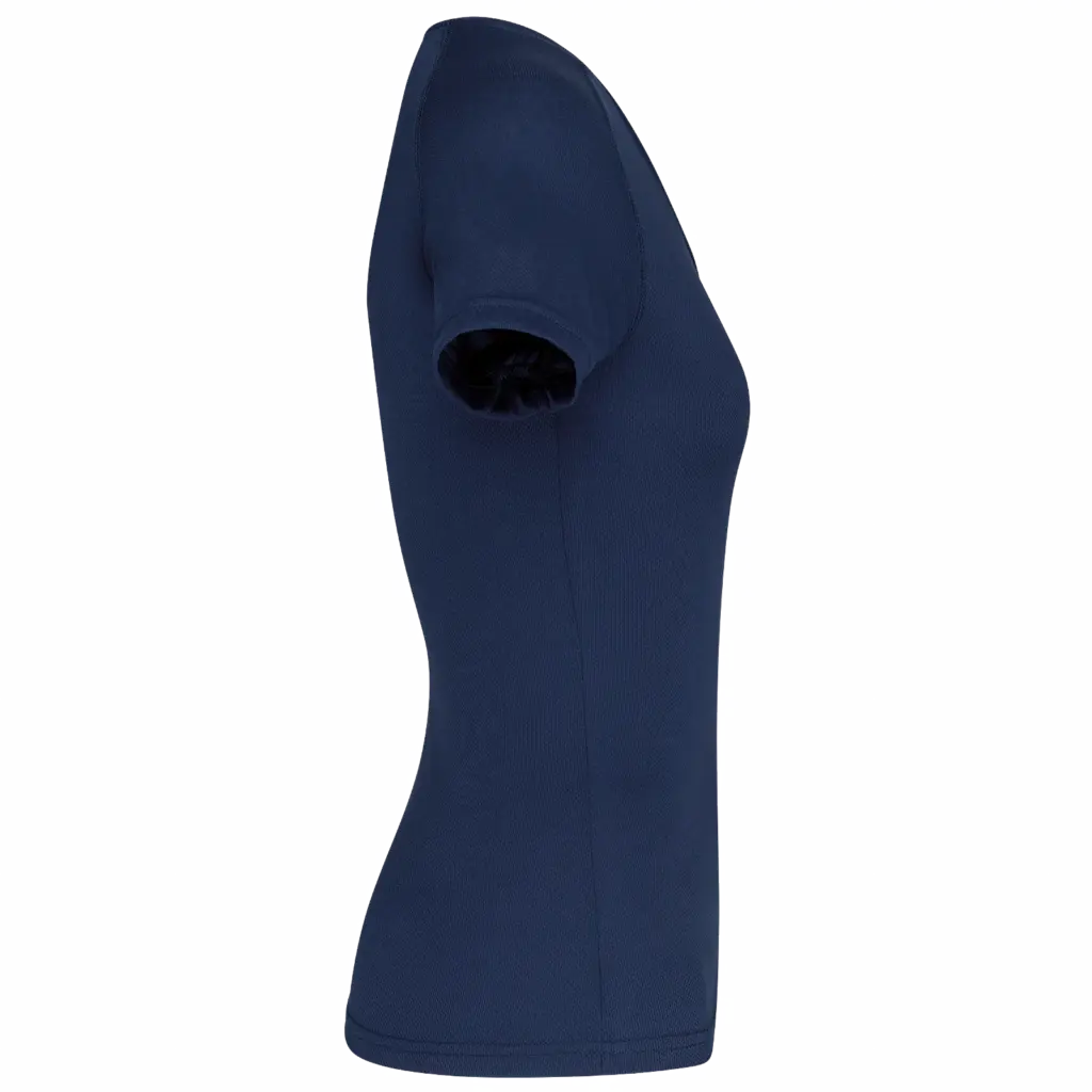 Dames sport-T-shirt V-hals, sporty navy — productfoto 15