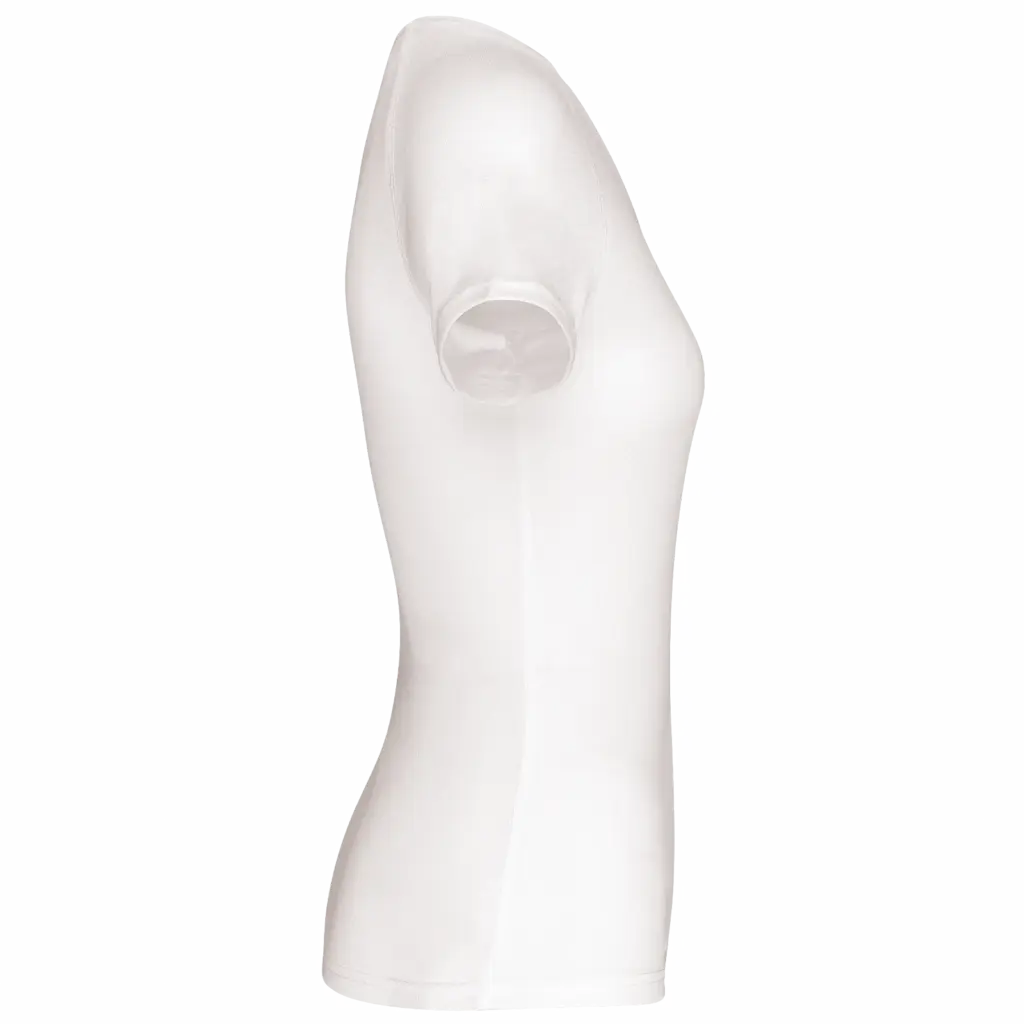 Dames sport-T-shirt V-hals, white — productfoto 18
