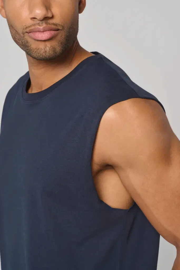 PA479-4_2026 - Sport Shirt ontwerpen Mouwloos unisex T-shirt 190 — productfoto 8