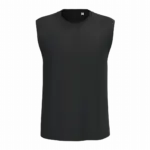 PS_PA479_BLACK - Sport Shirt ontwerpen Mouwloos unisex T-shirt 190, black — productfoto 10