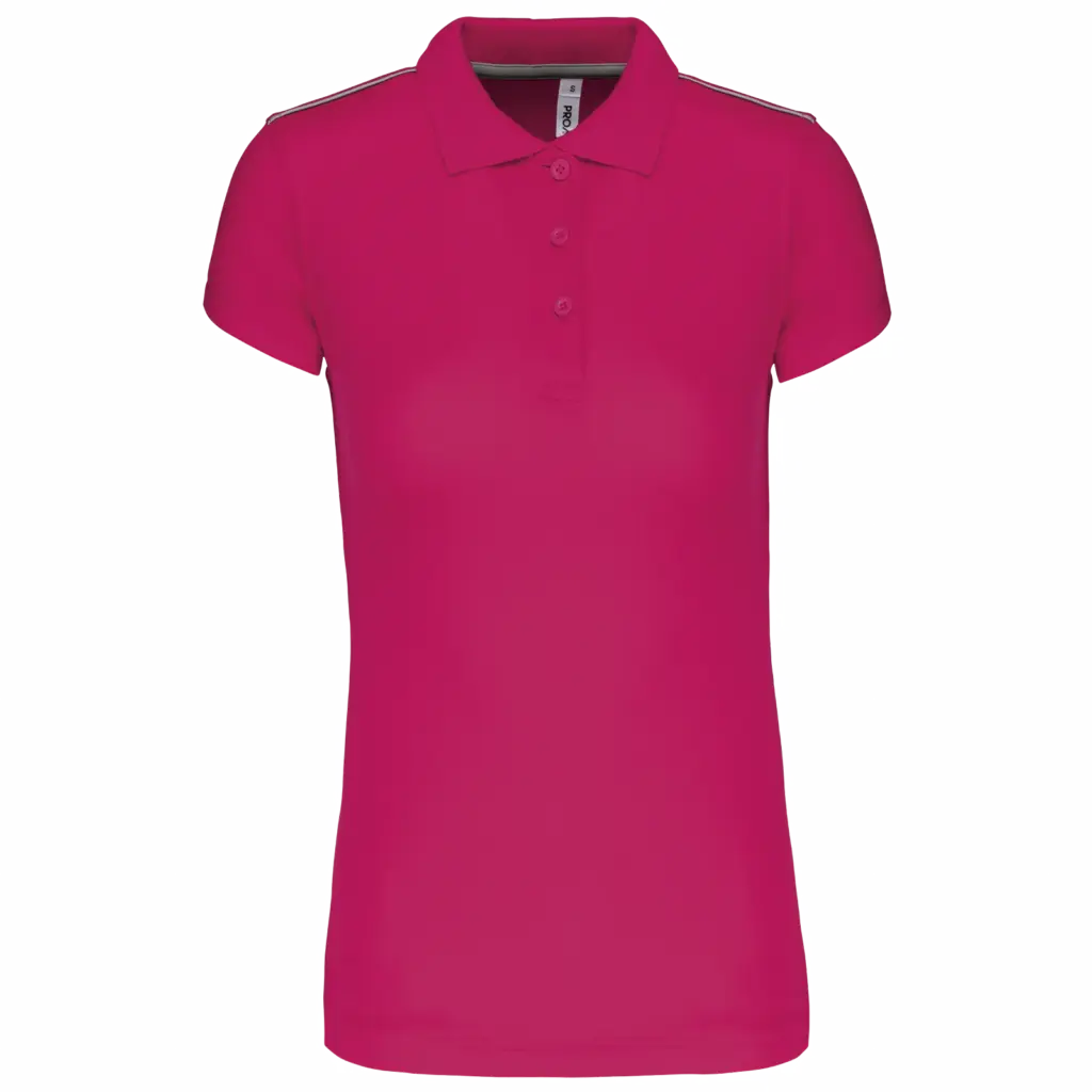 Damessportpolo, fuchsia — productfoto 6