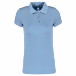 Damessportpolo, sky blue — productfoto 7